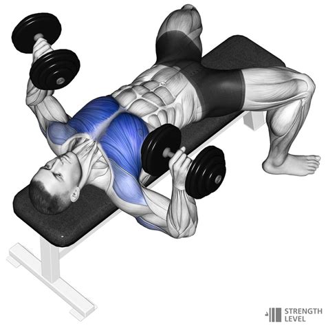 How To Do Incline Dumbbell Press. Set an adjustable bench to an incline angle between 30–45 degrees. Lie back on the bench and hold a dumbbell in each hand. Bring the dumbbells up one at a time. Hold them straight above your shoulders with palms facing forward. Lower the dumbbells down slowly until they are even with your chest.